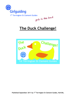 The Duck Challenge! - Girlguiding Anglia