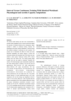 Interval Versus Continuous Training With Identical Workload