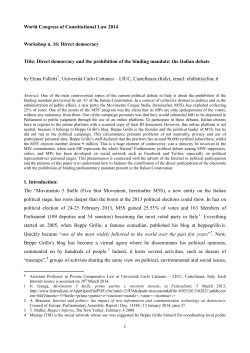Direct democracy and the prohibition of the binding mandate