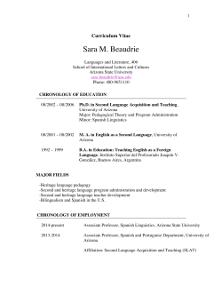 Curriculum Vitae - ASU People Search