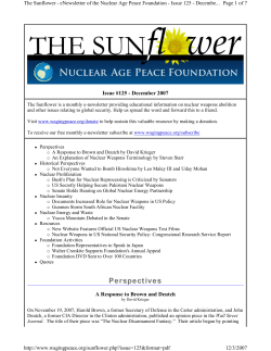December - Nuclear Age Peace Foundation