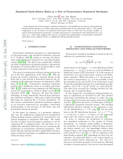 Simulated Dark-Matter Halos as a Test of Nonextensive Statistical