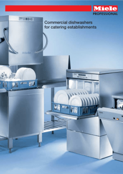 Commercial dishwashers for catering establishments