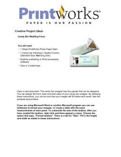 Candy Bar - Printworks Paper