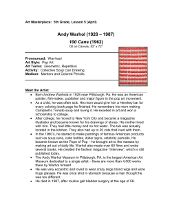 Andy Warhol (1928 &ndash; 1987) 100 Cans (1962)