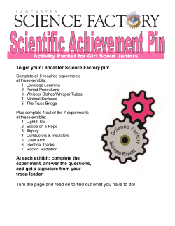 Activity Packet for Girl Scout Juniors