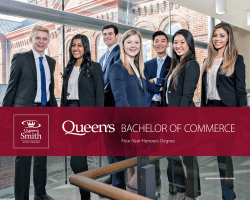 Four-Year Honours Degree - Queen`s School of Business