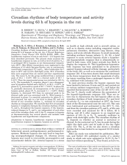 Circadian rhythms of body temperature and activity levels during 63