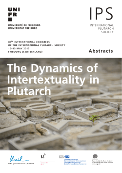 The Dynamics of Intertextuality in Plutarch