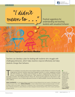 I didn`t mean to - Nancy Rappaport