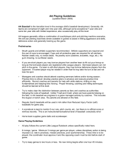 AA Playing Guidelines