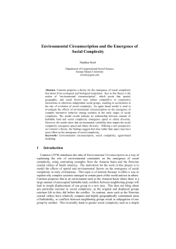 Environmental Circumscription and the Emergence of Social