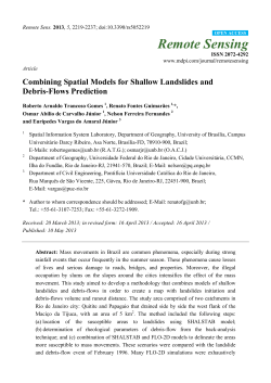 Combining Spatial Models for Shallow Landslides and Debris