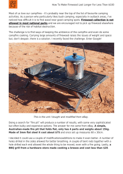 How To Make Firewood Last Longer For Less Than $100