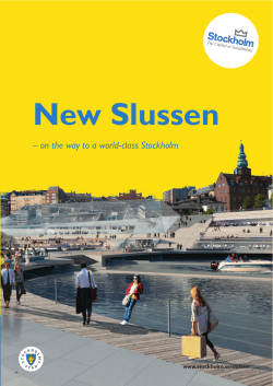 New Slussen - City of Stockholm