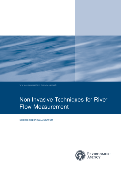 Non Invasive Techniques for River Flow Measurement