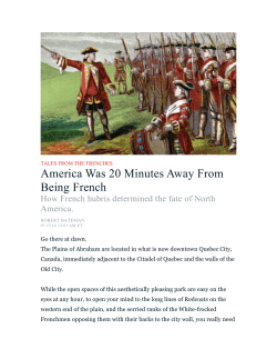 America Was 20 Minutes Away From Being French