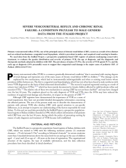 severe vesicoureteral reflux and chronic renal failure