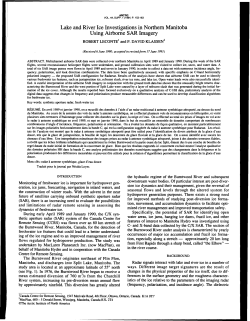 Lake and River Ice Investigations in Northern Manitoba Using