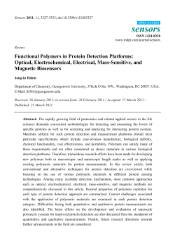 Functional Polymers in Protein Detection Platforms