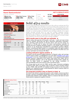Solid 4Q14 results
