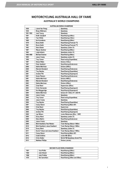 motorcycling australia hall of fame