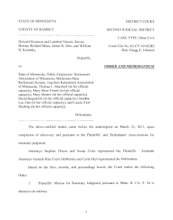 STATE MINNESOTA COUNTY RAMSEY Swanson Bornus, Richard