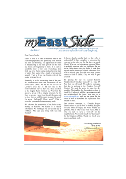 April 2012 - Eastside Baptist Church