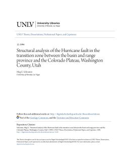 Structural analysis of the Hurricane fault in the transition zone