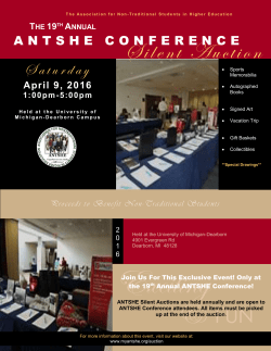 Silent Auction Catalog
