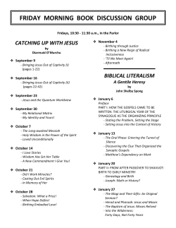 Friday Book Discussion - Holy Trinity Lutheran Church