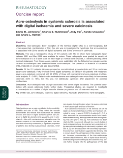 Acro-osteolysis in systemic sclerosis is associated with digital