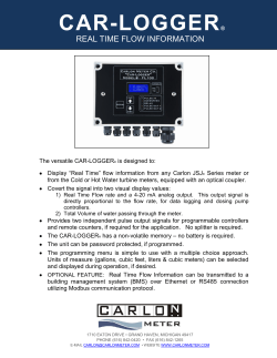 CAR-LOGGER&reg; - Carlon Meter