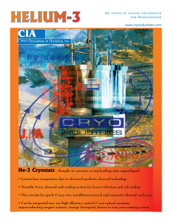 helium-3 - CRYO Industries