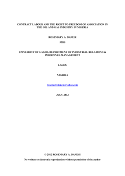 Contract Labour and the Right to Freedom of Association in