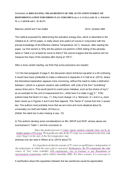 Comment on RHX DATING: MEASUREMENT OF THE ACTIVATION