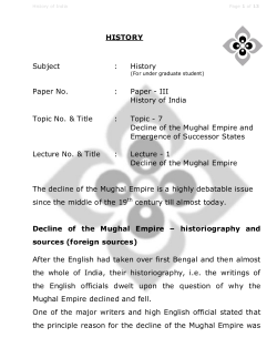 Decline of the Mughal Empire