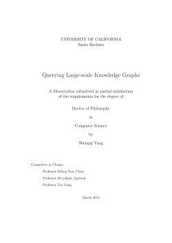 Querying Large-scale Knowledge Graphs