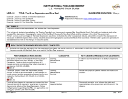 US Unit 06: Great Depression and New Deal