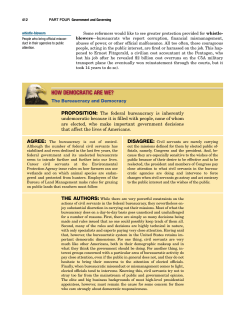 PROPOSITION: The federal bureaucracy is inherently undemocratic