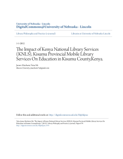 The Impact of Kenya National Library Services
