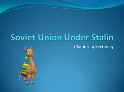 Soviet Union Under Stalin