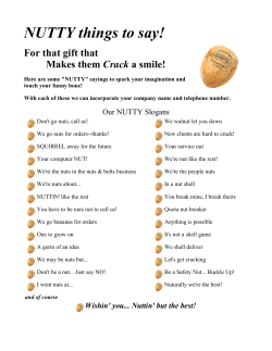 NUTTY things to say!