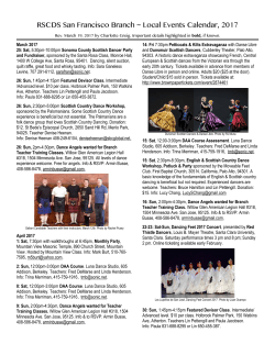 Calenda - The San Jose Scottish Country Dance Class