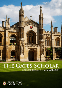 The Gates Scholar