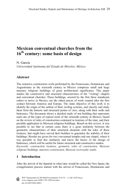 Mexican conventual churches from the 16 century: some
