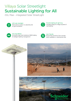 Sustainable Lighting for All