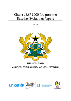 Ghana LEAP 1000 Programme: Baseline Evaluation Report