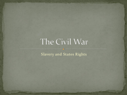 18.1 Slavery and States Rights