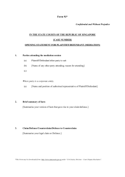 Form 9J - State Courts